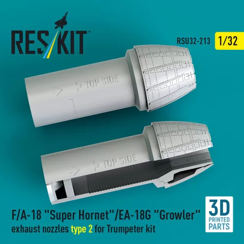 ResKit Models F/A-18 Super Hornet/EA-18G Growler – 2. típusú hajtómű-fúvócsövek