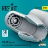 ResKit Models F/A-18 Hornet exhaust nozzles for Academy/Kinetic kit (3D Printed) - hajtómű-fúvócsövek