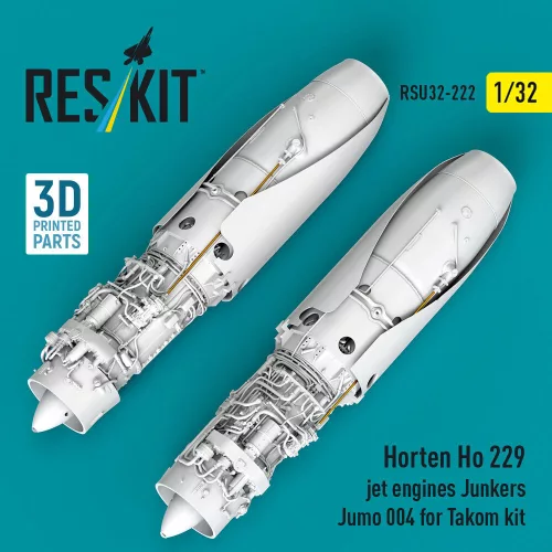 ResKit Models Horten Ho 229 jet engines Junkers Jumo 004 (2 pcs) (3D Printed) for Takom - hajtóművek