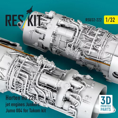 ResKit Models Horten Ho 229 jet engines Junkers Jumo 004 (2 pcs) (3D Printed) for Takom - hajtóművek