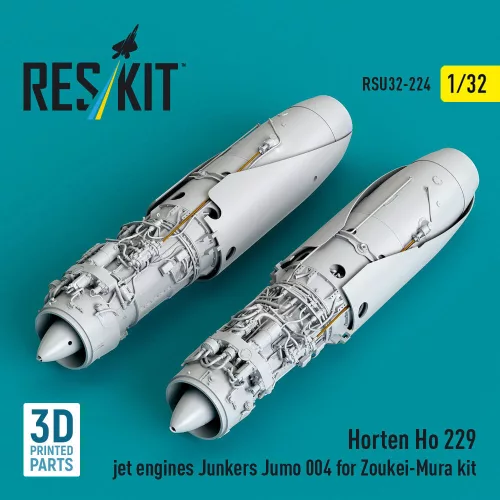 ResKit Models Horten Ho 229 jet engines Junkers Jumo 004 (2 pcs) (3D Printed) for Zoukei-Mura - hajtóművek