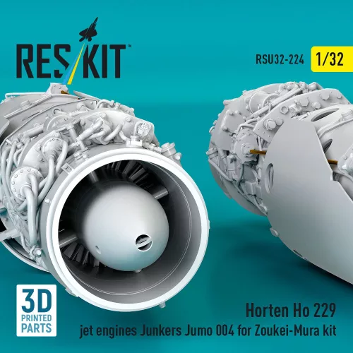 ResKit Models Horten Ho 229 jet engines Junkers Jumo 004 (2 pcs) (3D Printed) for Zoukei-Mura - hajtóművek
