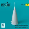 ResKit Models Mirage 2000B nose cone for Kitty Hawk / Zimimodel kit (3D Printed) - orrkúp