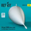 ResKit Models Mirage 2000B nose cone for Kitty Hawk / Zimimodel kit (3D Printed) - orrkúp