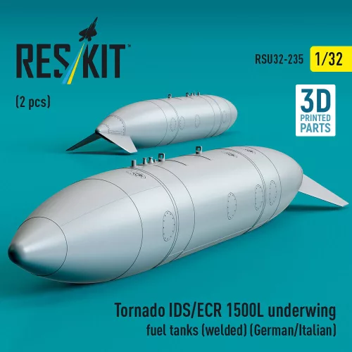 ResKit Models Tornado IDS/ECR – 1500 literes szárny alatti üzemanyag-póttartályok, 2 db