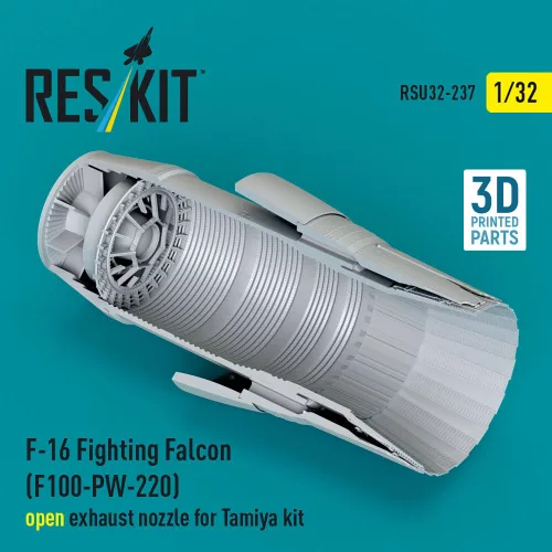 ResKit Models F-16 Fighting Falcon (F100-PW-220) nyitott – hajtómű-fúvócső