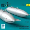 ResKit Models Su-25 Frogfoot PTB-800 underwing fuel tanks (2 pcs) (3D Printed) - Su-25 Frogfoot PTB-800 – szárny alatti üzemanyag-póttartályok, 2 db