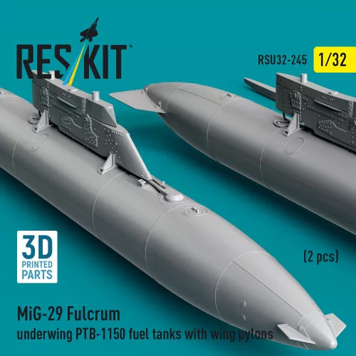 ResKit Models MiG-29 Fulcrum – PTB-1150 szárny alatti üzemanyag-póttartályok pilonokkal, 2 db