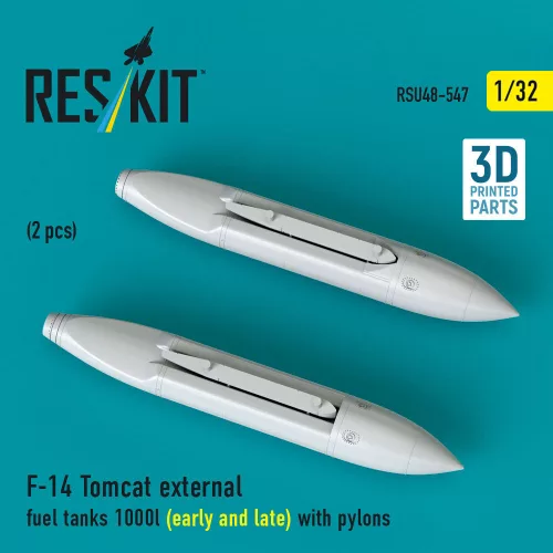 ResKit Models F-14 Tomcat – 1000 literes külső üzemanyag-póttartályok pilonokkal, korai és késői változat, 2 db