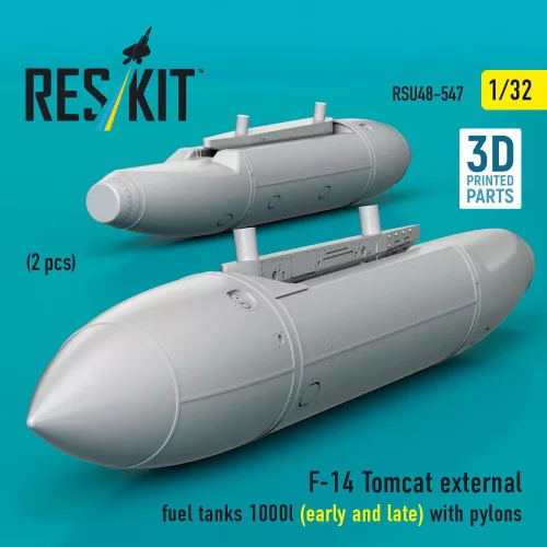 ResKit Models F-14 Tomcat – 1000 literes külső üzemanyag-póttartályok pilonokkal, korai és késői változat, 2 db