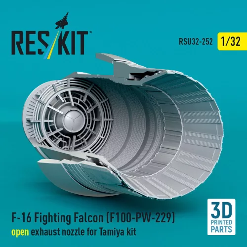 ResKit Models F-16 Fighting Falcon (F100-PW-229) nyitott – hajtómű-fúvócső