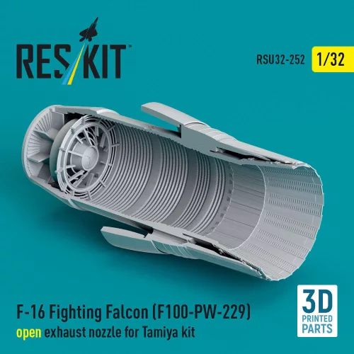 ResKit Models F-16 Fighting Falcon (F100-PW-229) nyitott – hajtómű-fúvócső