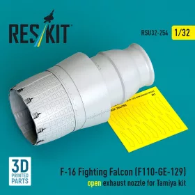   ResKit Models F-16 Fighting Falcon (F110-GE-129) nyitott – hajtómű-fúvócső