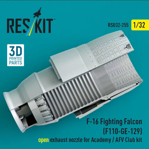 ResKit Models F-16 Fighting Falcon (F110-GE-129) nyitott – hajtómű-fúvócső, AFV Club maketthez