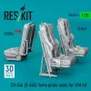 ResKit Models CH-54A (S-64E) Tarhe pilots seats for ICM kit (3 pcs) (3D Printed) - pilótaülések
