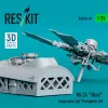 ResKit Models Mi-24 Hind main rotor for Trumpeter kit (3D Printed) - főrotor