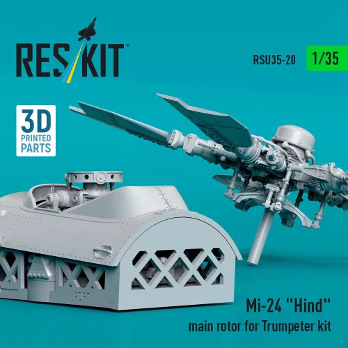 ResKit Models Mi-24 Hind main rotor for Trumpeter kit (3D Printed) - főrotor