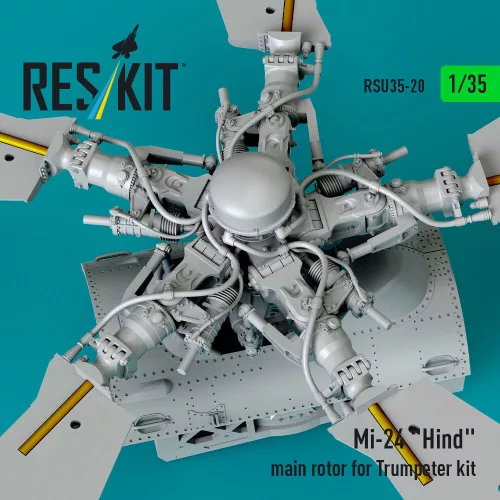 ResKit Models Mi-24 Hind main rotor for Trumpeter kit (3D Printed) - főrotor