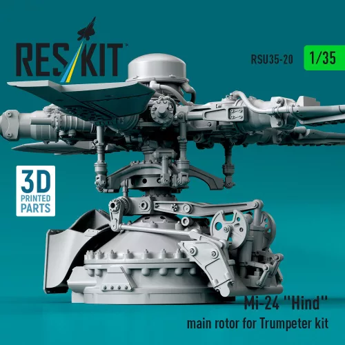 ResKit Models Mi-24 Hind main rotor for Trumpeter kit (3D Printed) - főrotor