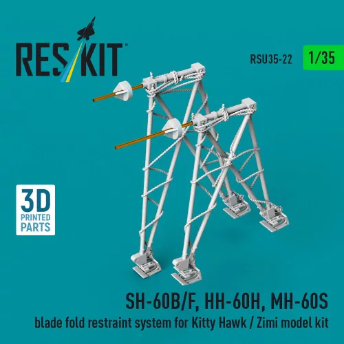 ResKit Models SH-60B/F, HH-60H, MH-60S – rotorlapát-rögzítő rendszer, Kitty Hawk / Zimi Model maketthez