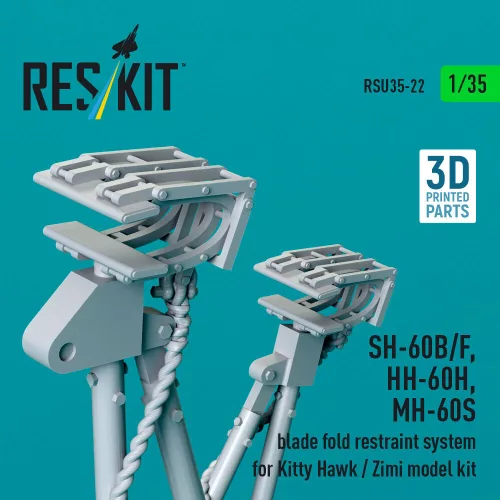ResKit Models SH-60B/F, HH-60H, MH-60S – rotorlapát-rögzítő rendszer, Kitty Hawk / Zimi Model maketthez