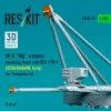 ResKit Models Mi-8 Hip weapon mounting frame with BD3-57KrV (USSR/UKRAINE Early) for Trumpeter kit (2 pcs) (3D Printed) - fegyverfelfüggesztő keret