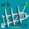 ResKit Models Mi-8 Hip weapon mounting frame with BD3-57KrV (USSR/UKRAINE Early) for Trumpeter kit (2 pcs) (3D Printed) - fegyverfelfüggesztő keret