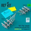 ResKit Models Mi-8 Hip weapon mounting frame with BD3-57KrV (UKRAINE Late) for Trumpeter kit (2 pcs) (3D Printed) - fegyverfelfüggesztő keret
