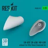 ResKit Models SH-60F, SH-60B, MH-60R exhaust (3D Printed) for Kitty Hawk / Zimi Model - kipufogócsonkok