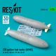 ResKit Models 230 gallon fuel tanks (AFMS) for AH-64, MH-60L, UH-60A, HH-60 (2 pcs) (3D Printed) - AH-64, MH-60L, UH-60A, HH-60 – 230 gallonos üzemanyag-póttartályok, 2 db