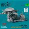 ResKit Models CH-54A Tarhe unfolded main rotor for ICM kit (3D Printed) - kihajtott főrotor