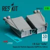ResKit Models CH-54A Tarhe Engine Air Particle Separator (EAPS) for ICM kit (3D Printed) - hajtómű levegőrészecske-leválasztó (EAPS)