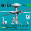 ResKit Models AH-64 Apache (A, D, E korai, AH Mk.I, DI Saraf) – kihajtott főrotor, korai rotorlapátokkal, Takom / Snowman maketthez