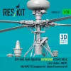 ResKit Models AH-64E késői Apache – kihajtott főrotor, késői rotorlapátok, Longbow rendszerrel, Takom/Snowman makettekhez