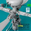 ResKit Models AH-64E késői Apache – kihajtott főrotor, késői rotorlapátok, Longbow rendszerrel, Takom/Snowman makettekhez