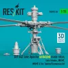 ResKit Models AH-64E késői Apache – kihajtott főrotor, késői rotorlapátok, MUMT-X rendszerrel, Takom/Snowman makettekhez