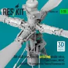 ResKit Models AH-64D késői Apache – kihajtott főrotor, késői rotorlapátokkal, Takom / Snowman maketthez