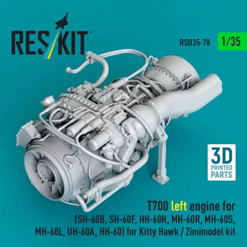 ResKit Models T700 – bal oldali hajtómű, Kitty Hawk / Zimi Model maketthez