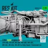 ResKit Models T700 – jobb oldali hajtómű, Kitty Hawk / Zimi Model maketthez