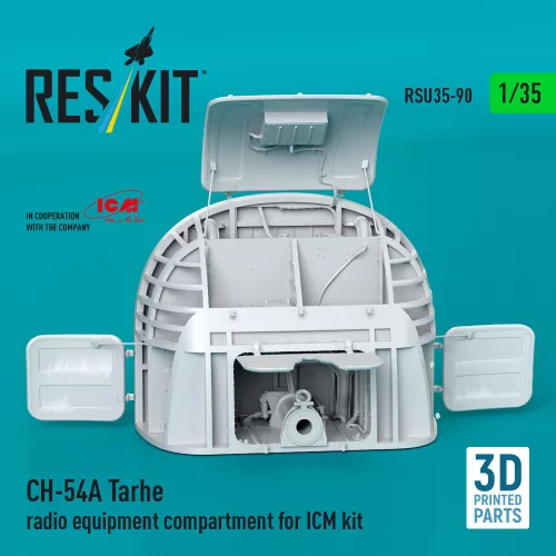 ResKit Models CH-54A Tarhe radio equipment compartment (3D Printed) for ICM - rádióberendezés-rekesz
