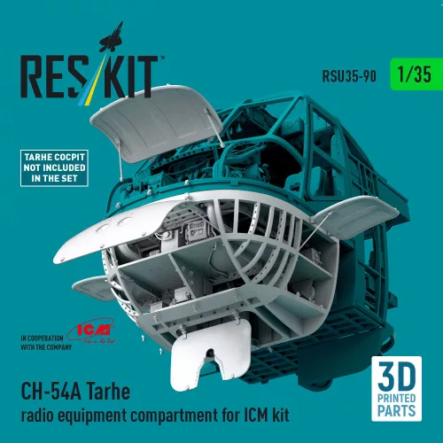 ResKit Models CH-54A Tarhe radio equipment compartment (3D Printed) for ICM - rádióberendezés-rekesz