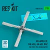 ResKit Models UH-60M/L/P, MH-60G, AH-60L DAP tail rotor (3D Printed) for Academy - farokrotor