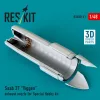 ResKit Models Saab 37 Viggen exhaust nozzle for Special Hobby kit (3D Printed) - Saab 37 Viggen – hajtómű-fúvócső