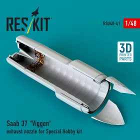   ResKit Models Saab 37 Viggen exhaust nozzle for Special Hobby kit (3D Printed) - Saab 37 Viggen – hajtómű-fúvócső