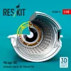 ResKit Models Mirage IIIC exhaust nozzle for Eduard kit (3D Printed) - hajtómű-fúvócső