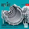ResKit Models TORNADO exhaust nozzles for Revell / Eduard kit (3D Printed) - hajtómű-fúvócsövek