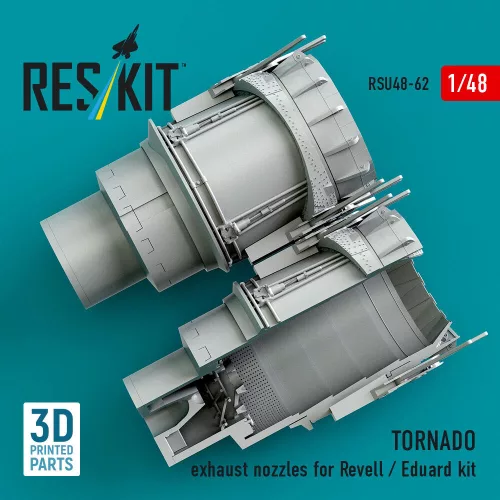 ResKit Models TORNADO exhaust nozzles for Revell / Eduard kit (3D Printed) - hajtómű-fúvócsövek
