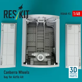   ResKit Models Canberra Wheels bay for Airfix kit (3D Printed) - kerékkészlet