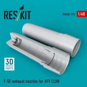   ResKit Models F-5E exhaust nozzles for Afv Club kit (3D Printed) - hajtómű-fúvócsövek