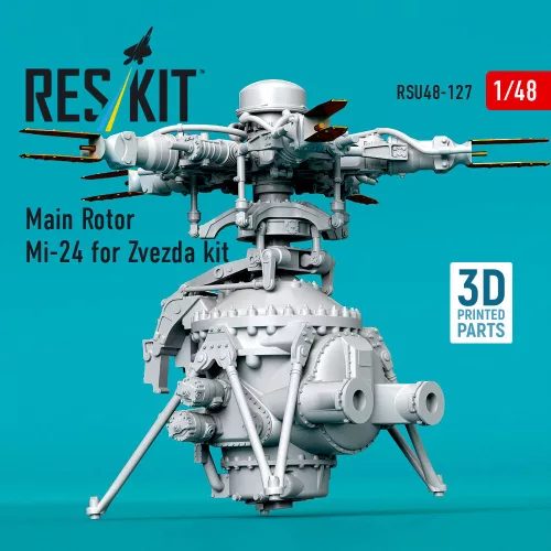 ResKit Models Main Rotor Mi-24 for Zvezda kit (3D Printed) - főrotor